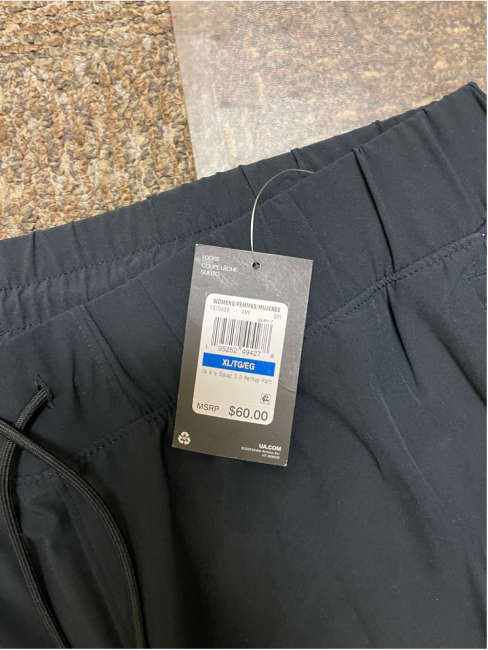 Women's Under Armour Squad 3.0 Warmup Pants Black XL - Picture 2 of 4